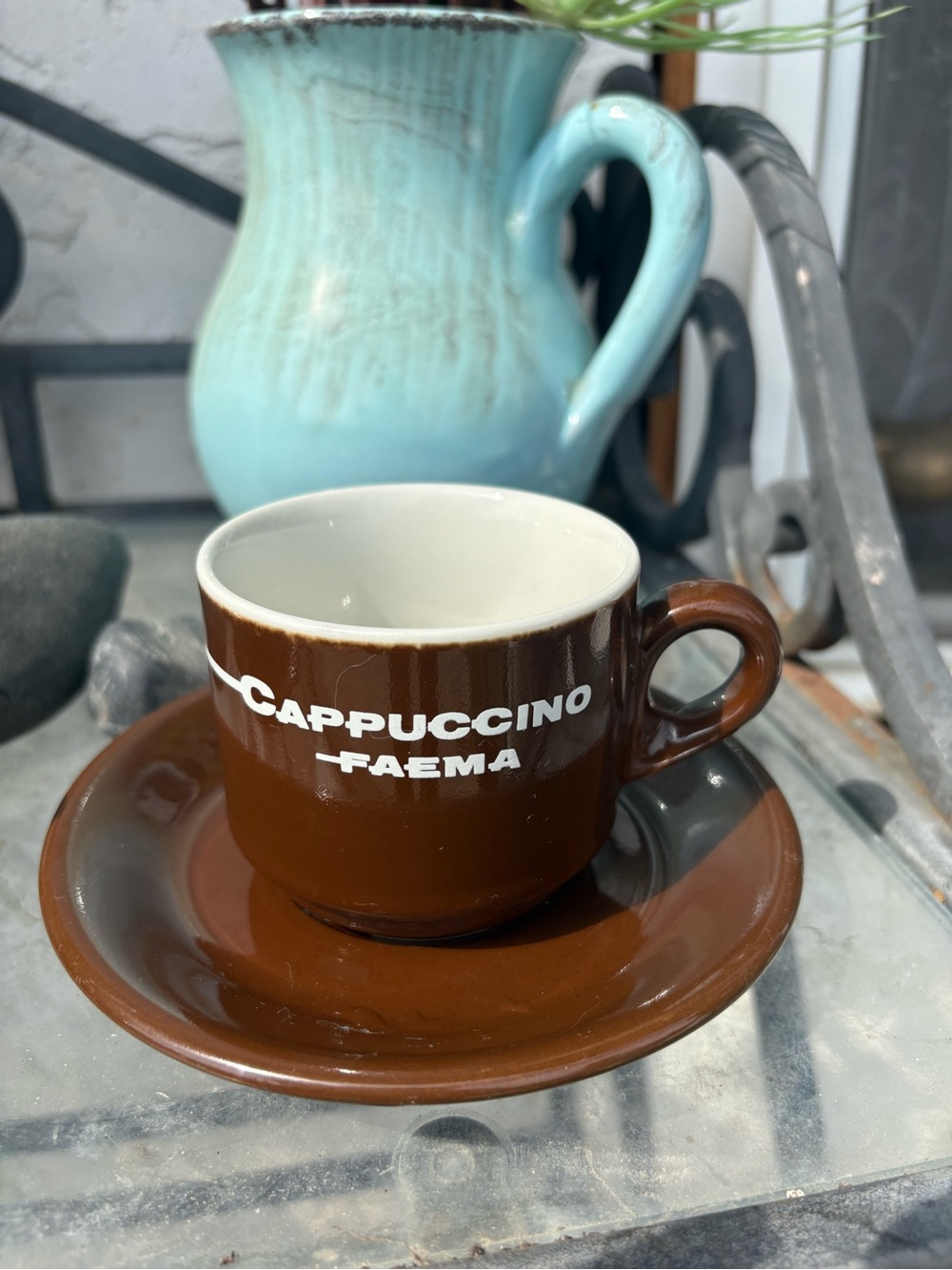 Two Cappuccino Cups From Italy